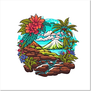 Hawaii style Posters and Art